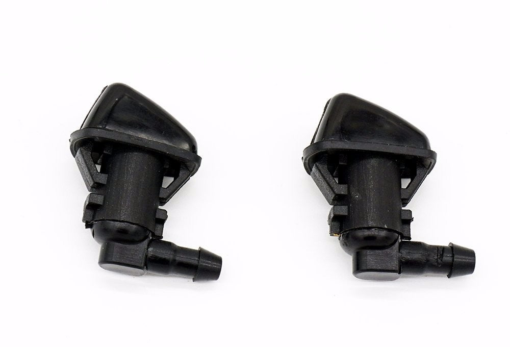 Black Front Windshield Wiper Nozzle Washer Jet Fits