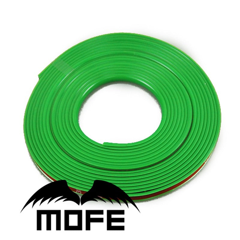 Lime Green Car wheel trim strip wheel bumper strip scratch protection ring