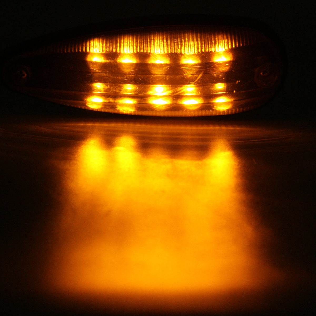 Orange 6 Inches 10 LED Car Tail Light Side Marker Lamp for Truck Tailer