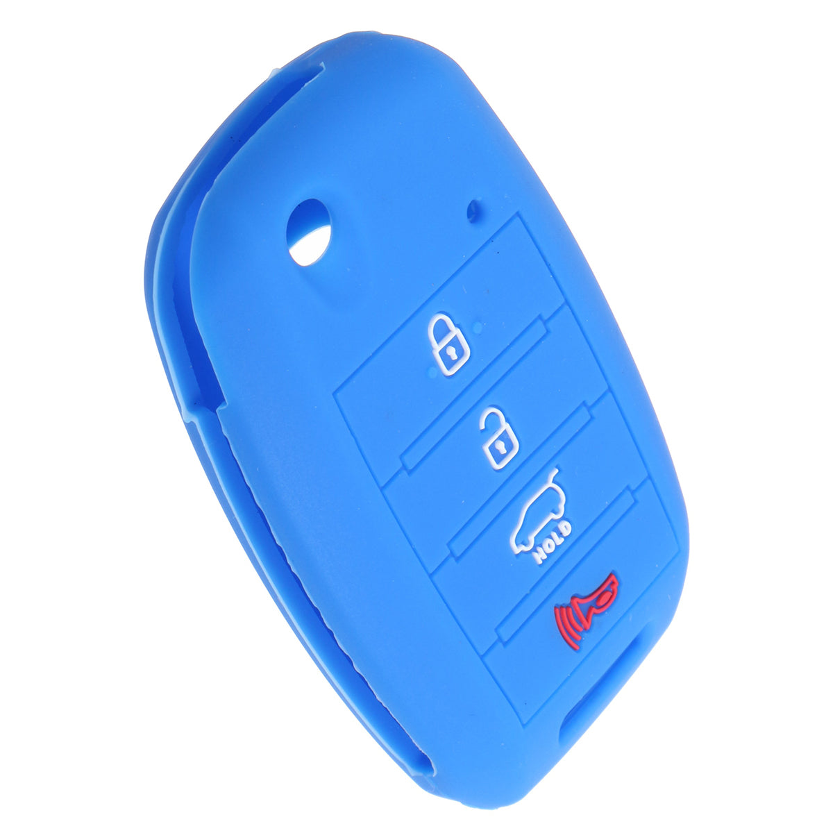 Dodger Blue Car 4 Buttons Remote Key Cover Multicolor For KIA