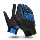 Dark Slate Gray Winter Warm Full Finger Gloves Motorcycle Touch Screen Waterproof Gel Pad PU Leather