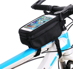 Black Bicycle bag touch screen mobile phone bag car tube bag car beam bag upper tube bag tool bag bag riding equipment