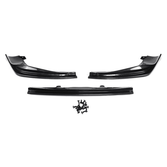 Black 3PCS Front Bumper Lip Splitter For Lexus 2014-2016 IS250 IS350 IS200T F-SPORT STYLE JDM Strip