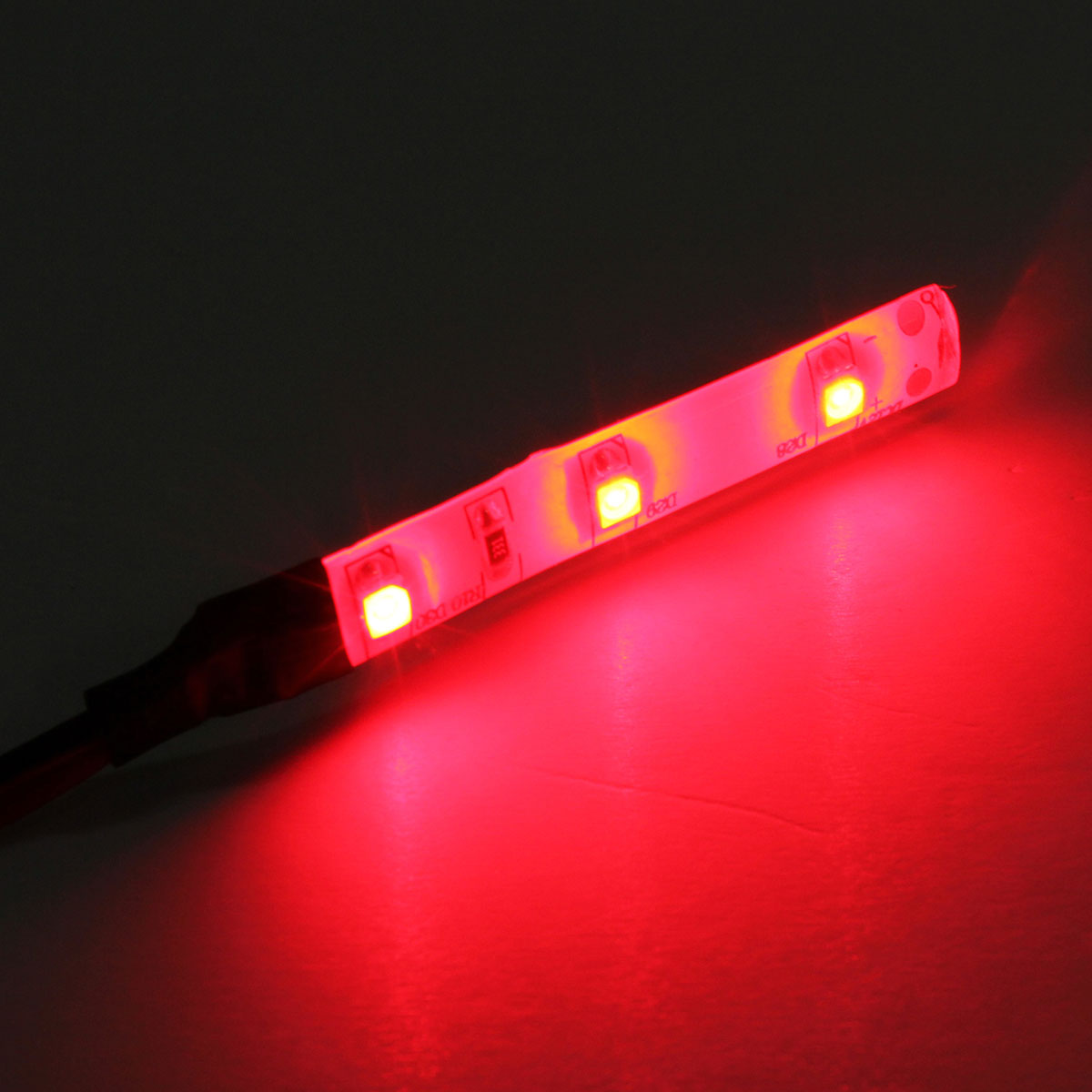Tomato 12V 3 LED Strip Light 3528 SMD Flexible IP65 Waterproof For Motorcycle Car