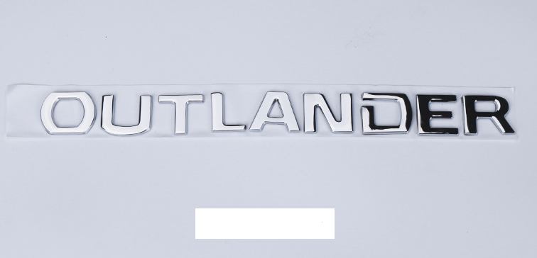 Front letter car sticker label (Silver) - Auto GoShop