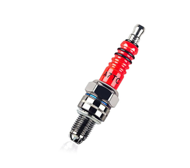 Red Spark plug GY6 scooter spark plug (Spark plug)