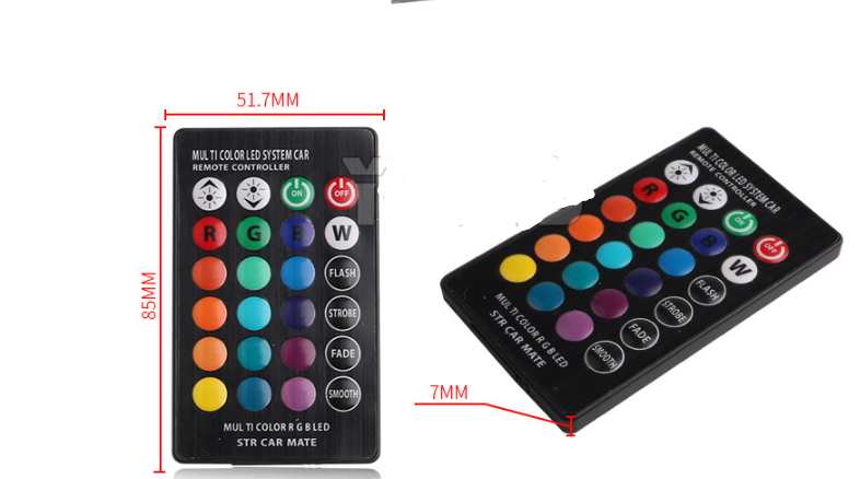Black Excellent pies T10 width lamp silica gel 5050-6SMD car LED colorful RGB lights flashing license plate lamp