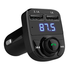 Dark Slate Gray Car MP3 Audio Player Bluetooth Car Kit FM Transmitter Handsfree Calling 5V 4.1A Dual USB Car Charger Phone Charger