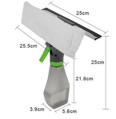 Olive Drab 3 en 1 multipropósito de mano cepillo de limpieza de coche con botella de Spray botella de ventana para hogar para cocina limpiador de la ventana