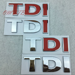 Brown Modified metal car sticker TDI side label tail label