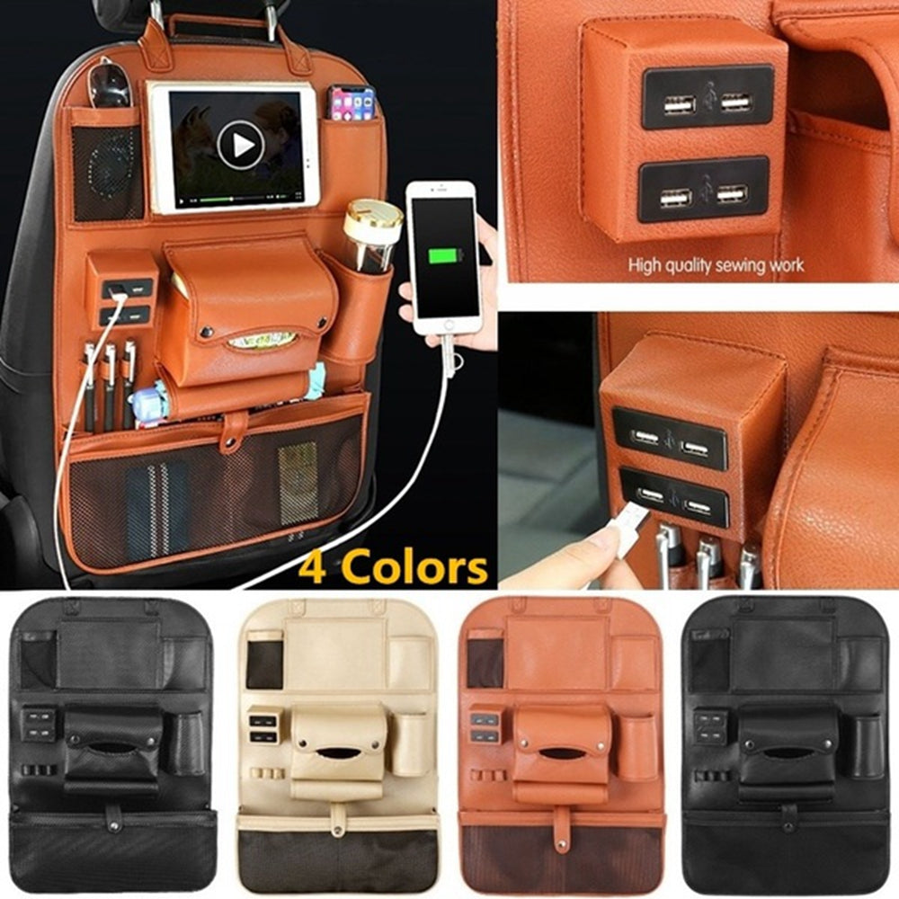 Car backrest storage bag seat multifunctional storage seat - Auto GoShop