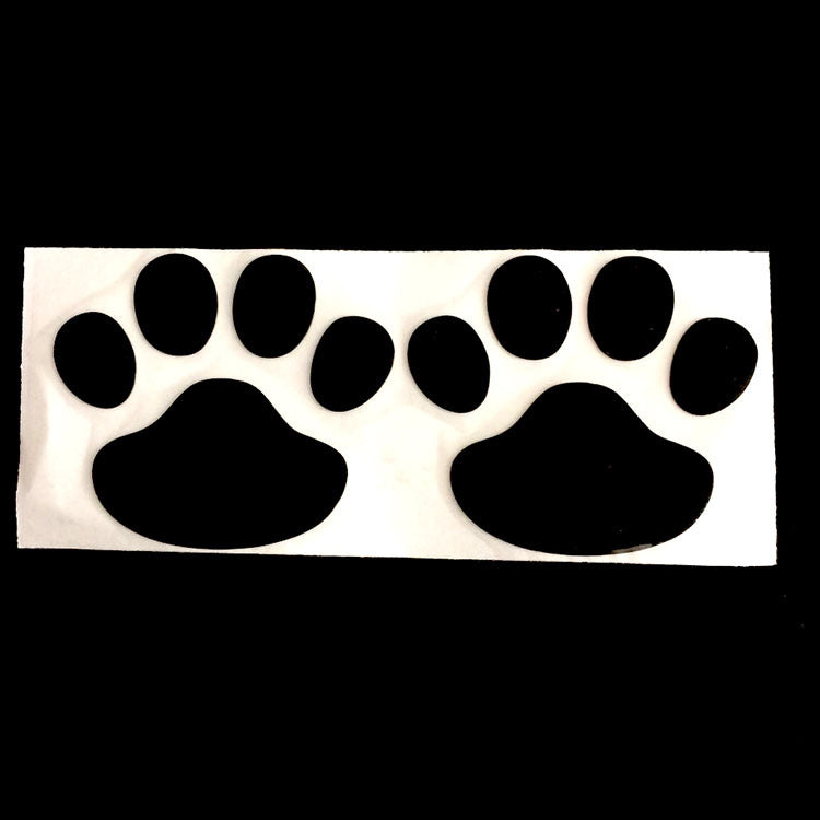 Floral White PVC footprint 3D body decoration sticker