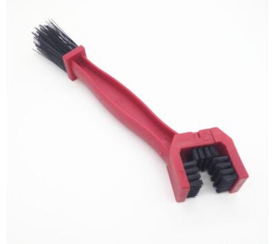 Maroon Motorcycle Bicycle Chain Brake Remover Clean Brush