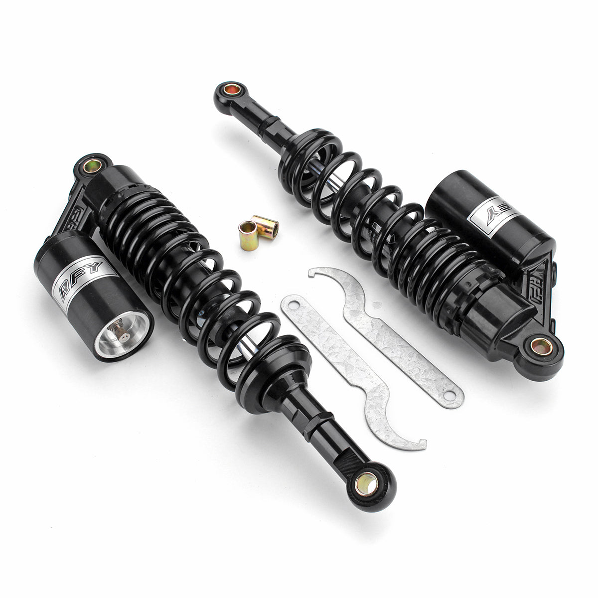 White Smoke 400mm 15.74inch Rear Air Shock Absorbers Suspension For ATV Motorcycle Dirt Bike