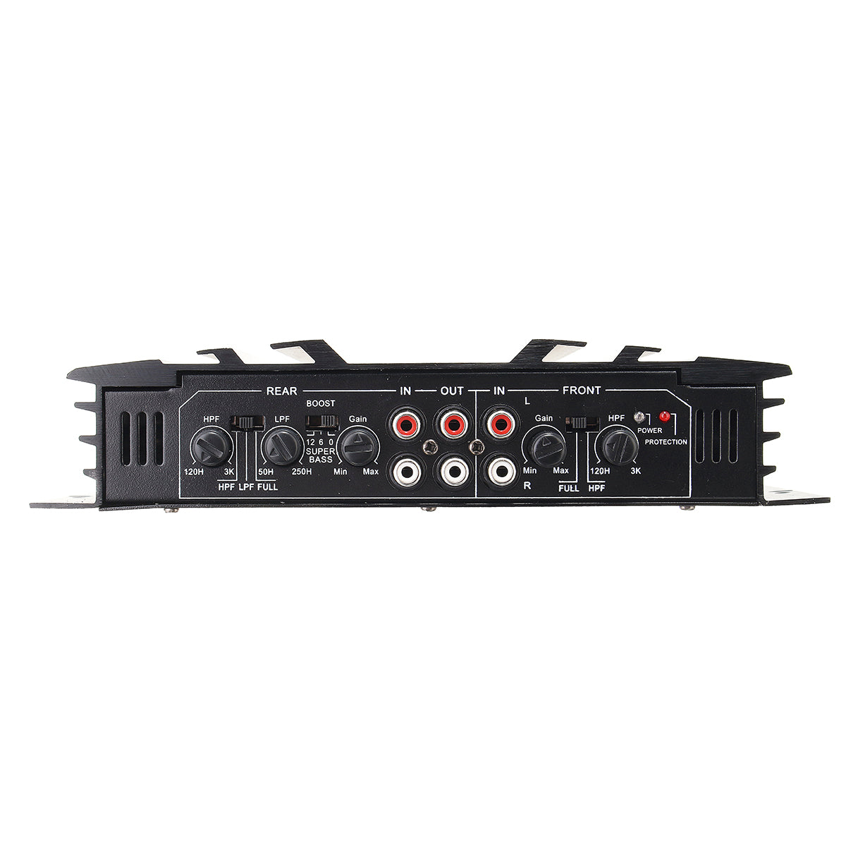 Dark Slate Gray Car Audio Power Amplifier 1600 Watt 4 Channel 12V Car Amplifer