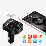 Dark Slate Gray Car MP3 Car Bluetooth Player Card FM Receiver (Black)