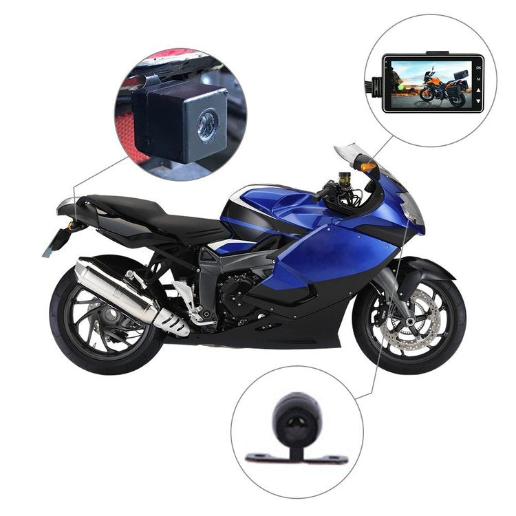 Midnight Blue Motorcycle Dash Cam