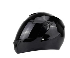 Black Electric motorcycle helmet battery car helmet full face helmet winter anti-fog full-covering helmet
