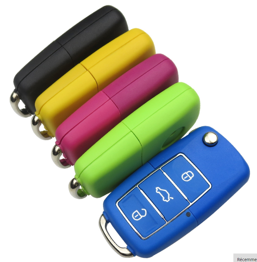 Maroon Applicable color 3 key folding key shell Volkswagen car key shell