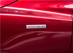 Dark Red Car label decoration sticker