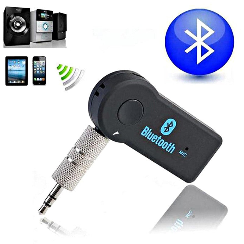 Handfree Car Bluetooth Music Receiver Universal 3.5mm Streaming A2DP Wireless Auto AUX Audio Adapter With Mic For Phone MP3 - Auto GoShop