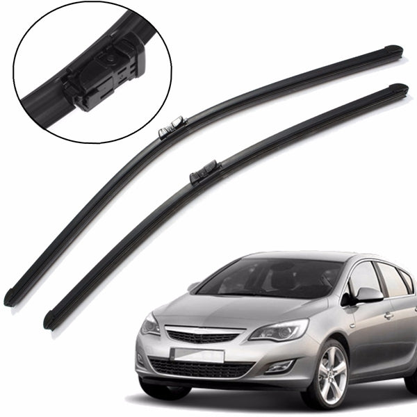 White Smoke Car Pair Front Windscreedn Wind Shield Wiper Blades for Vauxhall Astra 2010 Onwards
