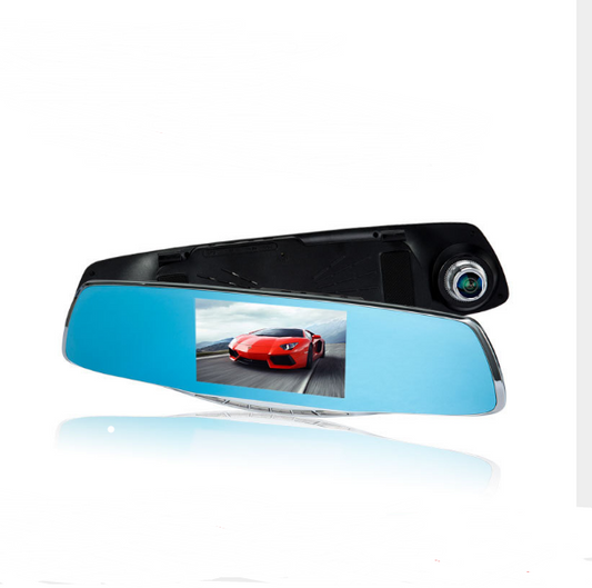 Double recording HD 1080P night vision double lens driving recorder wholesale (1080p Silver) - Auto GoShop
