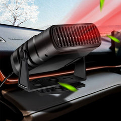 Black 12V 24V 500W 360 Degree Portable Car Truck Air Heater Cooling Fan Windscreen Defogging