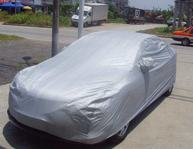 Light Gray Dust Resistant / Waterproof High Quality Full Car Cover S-XL in size