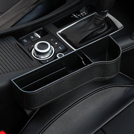 ABS Right Side Car Seat Crevice Gap Storage Box Drink Holder Pocket Coin Organizer - Auto GoShop
