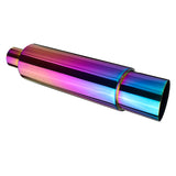 Dark Orchid 2 Inch Inlet 3.5 Inch Outlet Car Motorcycle Bike Exhaust Muffler Pipe Tip Universal