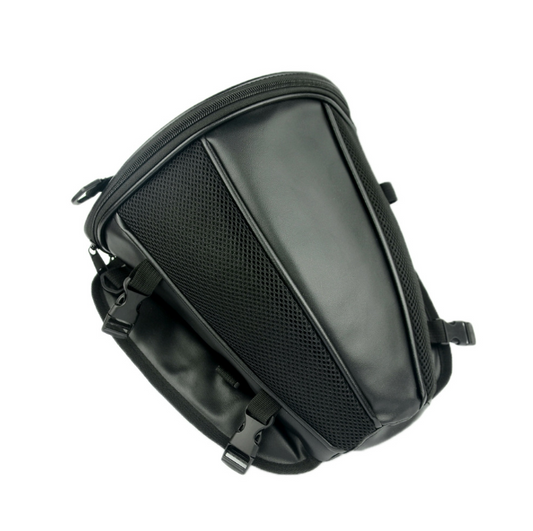 Dim Gray 1X Motorcycle Tail Bag Back Seat Storage Backpack Carry Hand Shoulder Waterproof (Black)