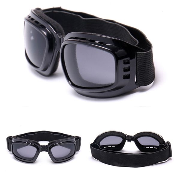 Dark Gray Unisex Full Rim Skiing Glasses Foldable Tactical Goggles Skate Climbing Cycling Sunglasses Eyewear