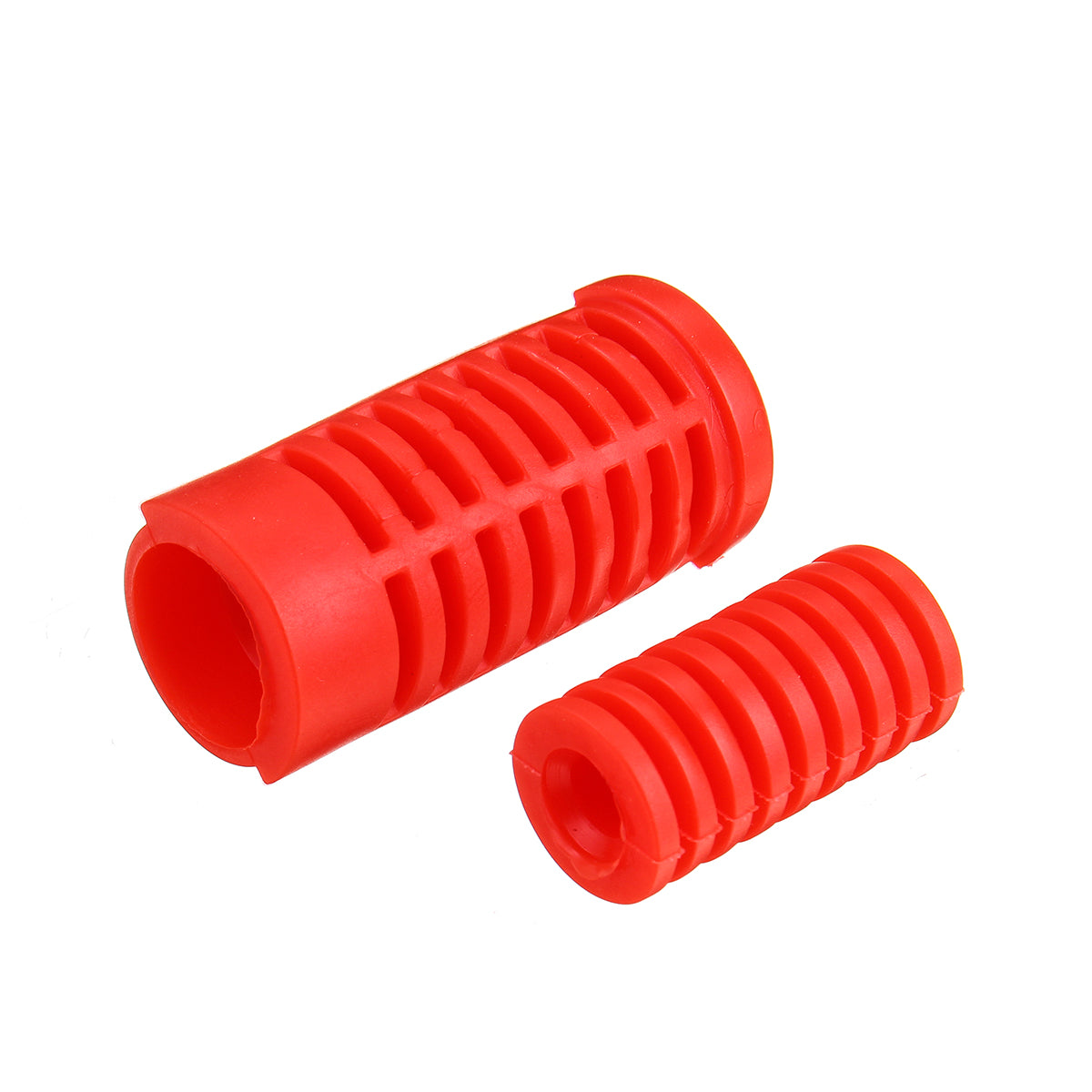 Orange Red Foot Pad Pegs Cover Foot-Operated Left Shift Lever Pedal Toe Motorcycle Universal
