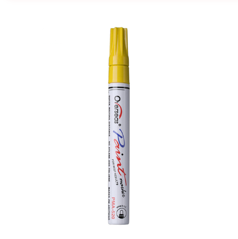 Goldenrod Metal color paint pen white marker pen tire pen DIY hand account pen sign in pen