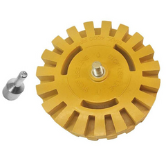 4 inch 25mm thick pneumatic degumming disc remover to glue gun in addition to glue machine to rubber wheel in addition to plastic head in addition to plastic paint wheel (4 inch 25mm) - Auto GoShop