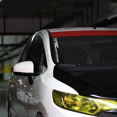 Dark Red JDM car sticker scratch decoration sticker reflective sticker (57cm)