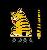 Gold The rear window of the foreign trade will move. The rear window cat's rear window wiper is suitable for reflective car stickers and stickers.