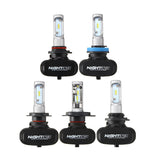 Black NightEye S1 Car LED Headlights Bulbs Front Fog Lamps H4 H7 H11 9005 9006 50W 8000LM 6500K