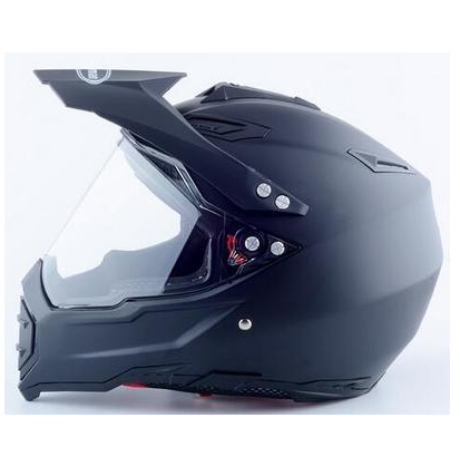 Black Off-road helmet motorcycle racing helmet road off-road dual-use helmet men and women four seasons pull helmet full face helmet