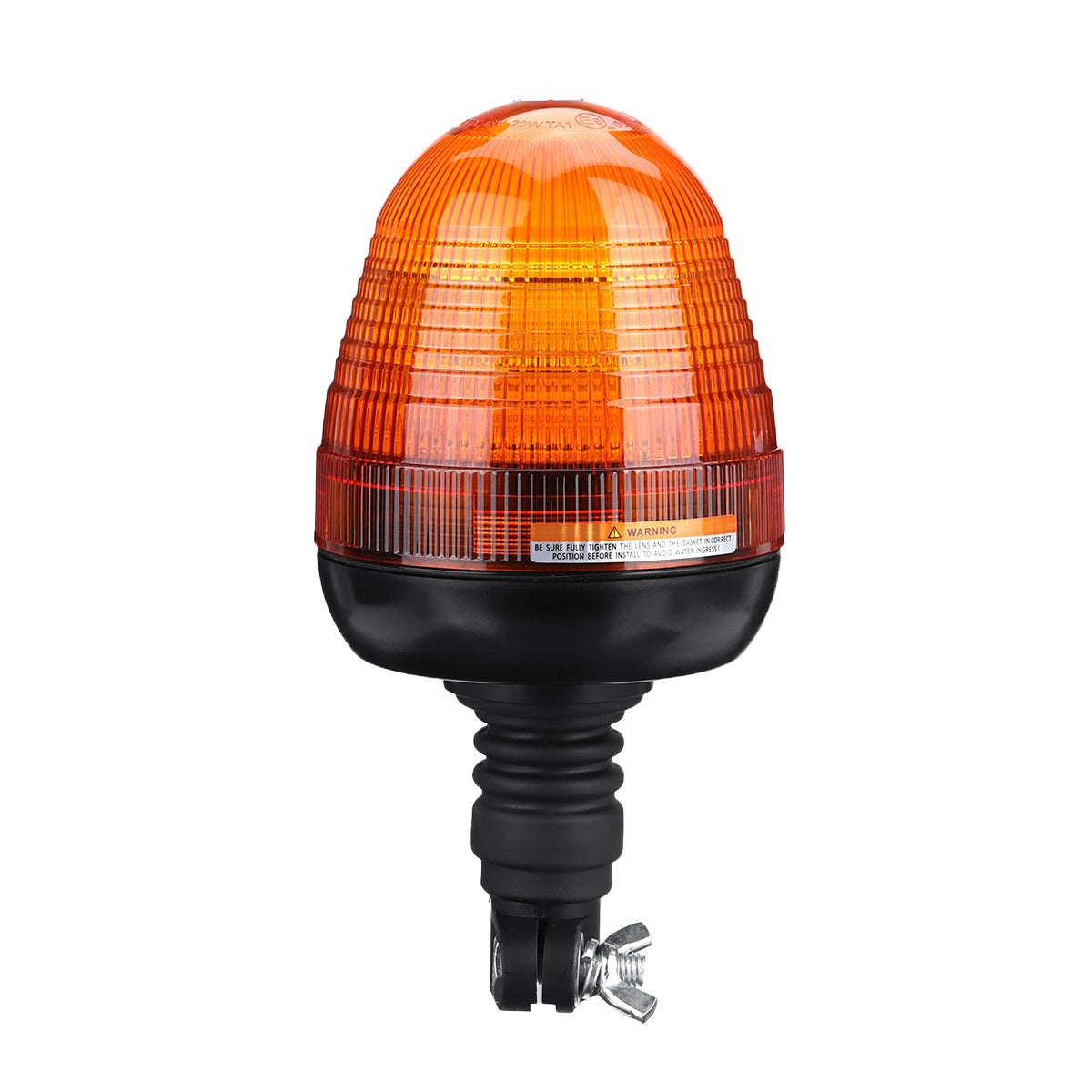 Orange Red 12-24V Pointed LED Warning Light 4 Flashing Amber Beacon Flexible Din Pole Mount Tractor Warning Light