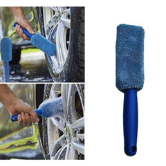 Dark Slate Gray Microfiber long handle tire brush