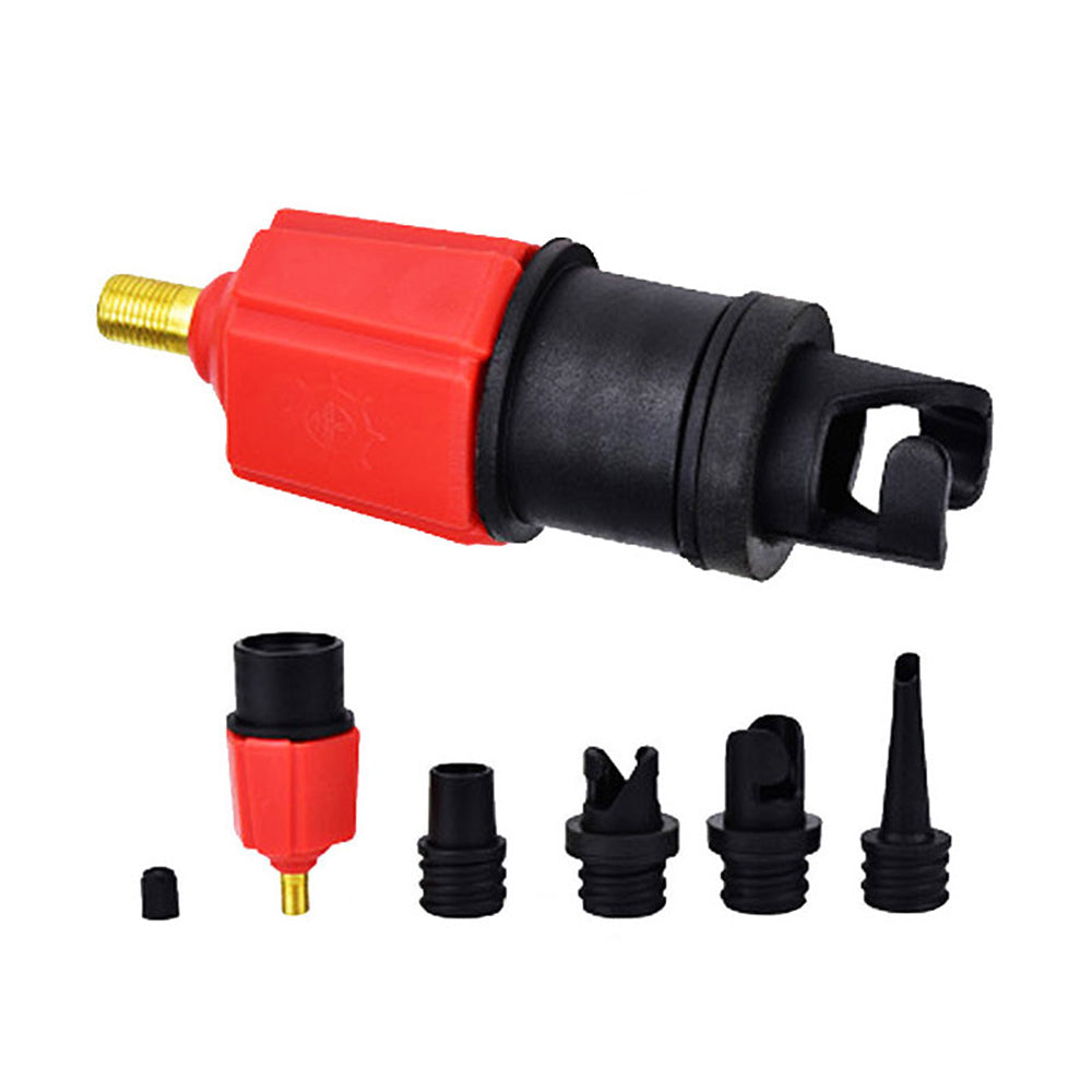 Orange Red Pump Adaptor Air Valve Adapter For Surf Paddle Board Dinghy Canoe InflatableBoat