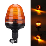 Sienna 12-24V Pointed LED Warning Light 4 Flashing Amber Beacon Flexible Din Pole Mount Tractor Warning Light