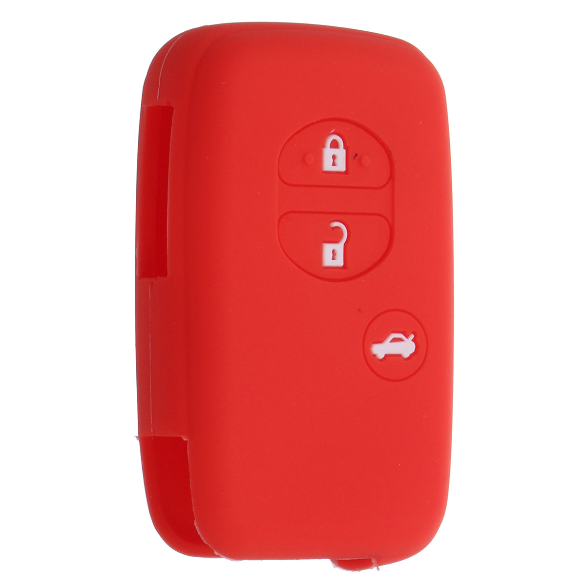 Firebrick 3 Buttons Silicone Fob Remote Key Case Cover Fit For Toyota Prado Crown Reiz