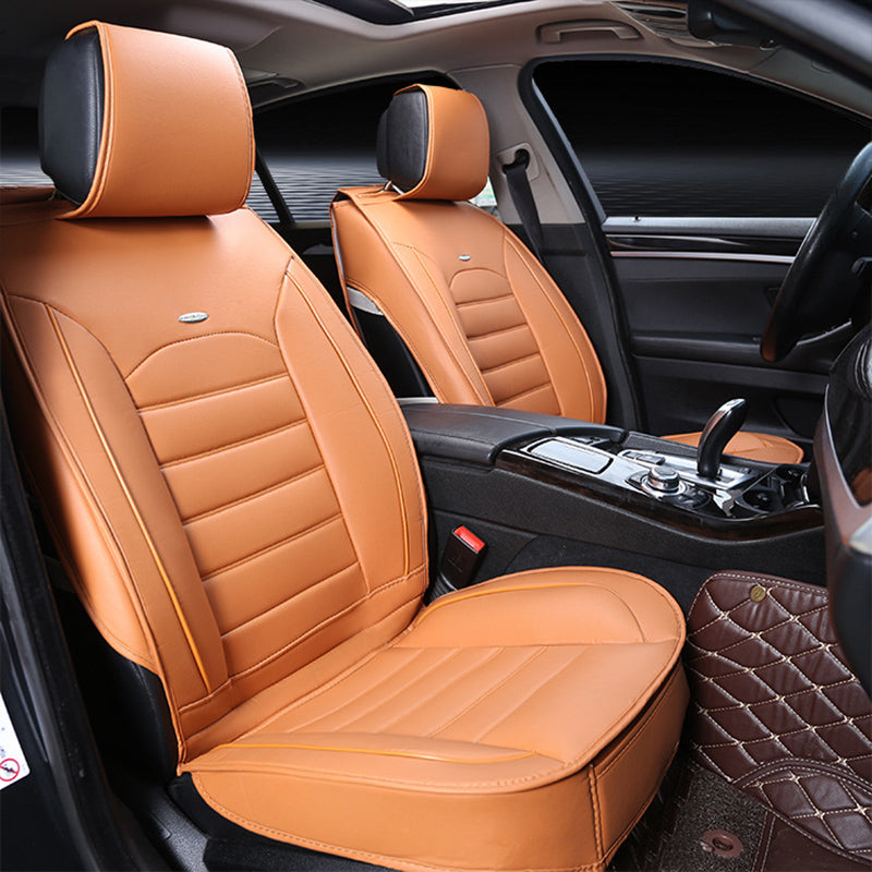 31PCS Car Front Seat Cover Protector Cushion Auto Wear-Resistant PU Leather Breathable Universal - Auto GoShop