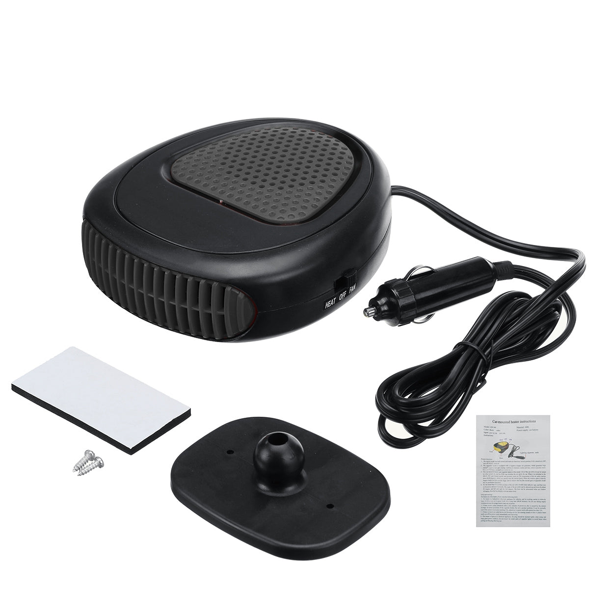 12V 150W Car Portable Electric Heating Cooling Fan Defroster Heater - Auto GoShop
