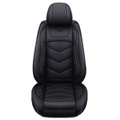 1PC Car Front Seat Cover Luxury PU Leather Full Surround Universal Auto Cushion Protection - Auto GoShop