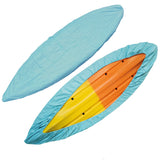 Gold 210D 3.5M/4.5M/5.1M Boat Kayak Cover Canoe Dust Rain Waterproof UV Resistant Blue