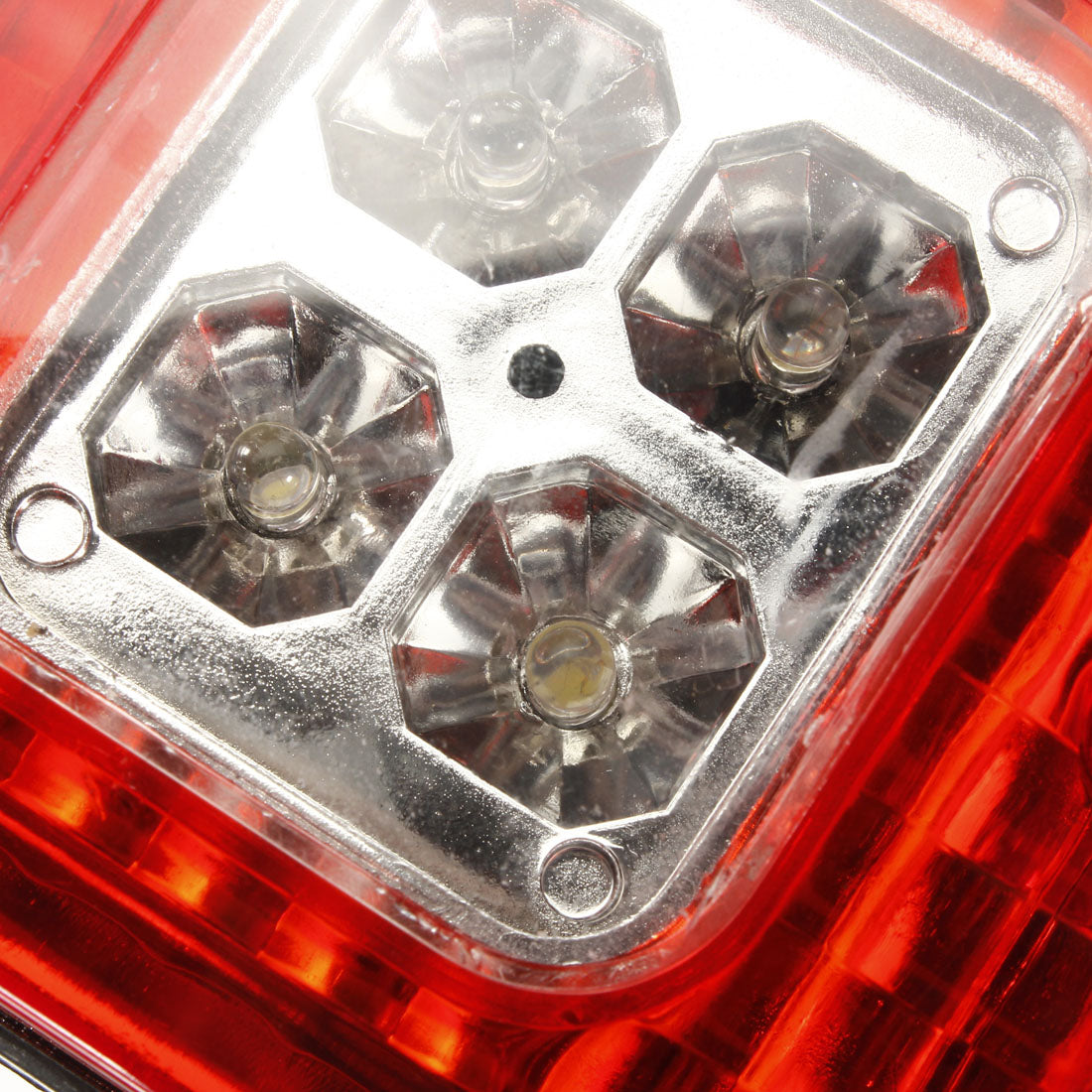 Dim Gray 2X 12V 19 LED Car Truck Rear Light Indicator Lamp Yellow